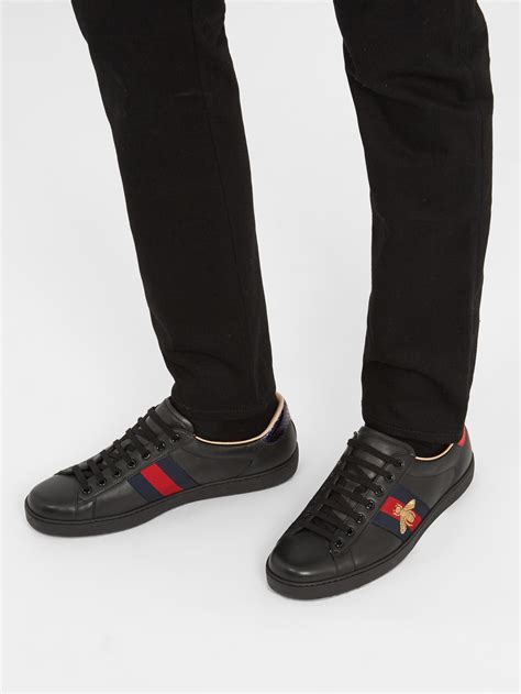 gucci ace bee men|Gucci ace bee embroidered.